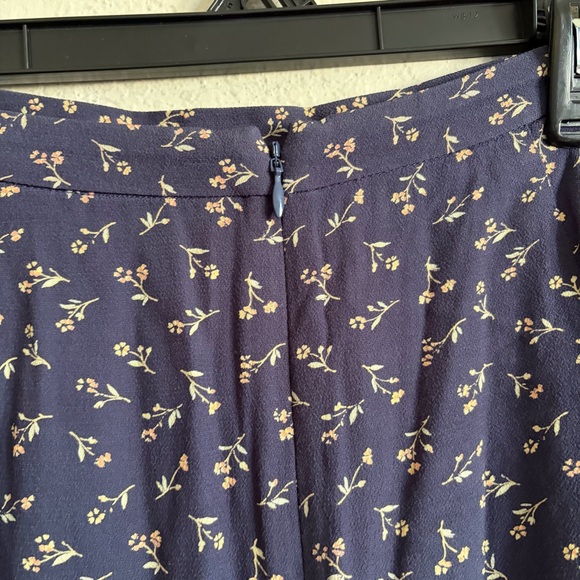 Madewell size 4 Floral Navy Blue Women's Skirt ditzy floral feminine cottagecore - Picture 8 of 8
